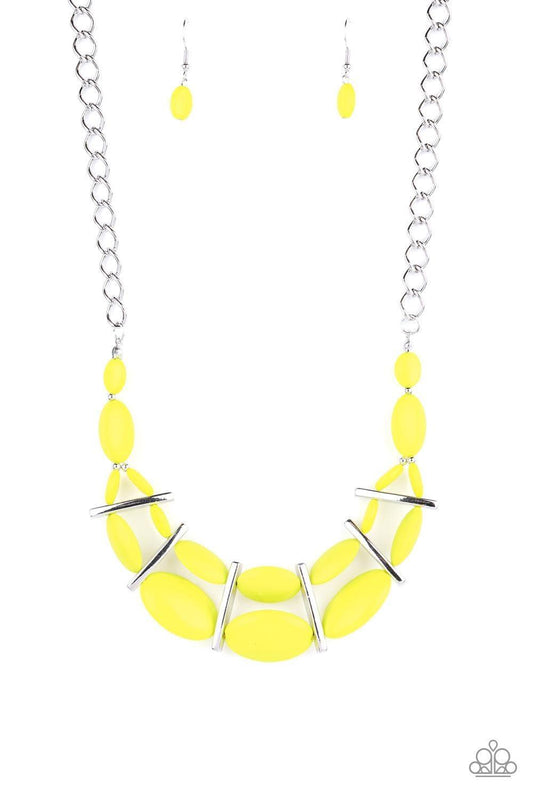 Paparazzi Accessories - Law Of The Jungle - Yellow Necklace - Bling by JessieK