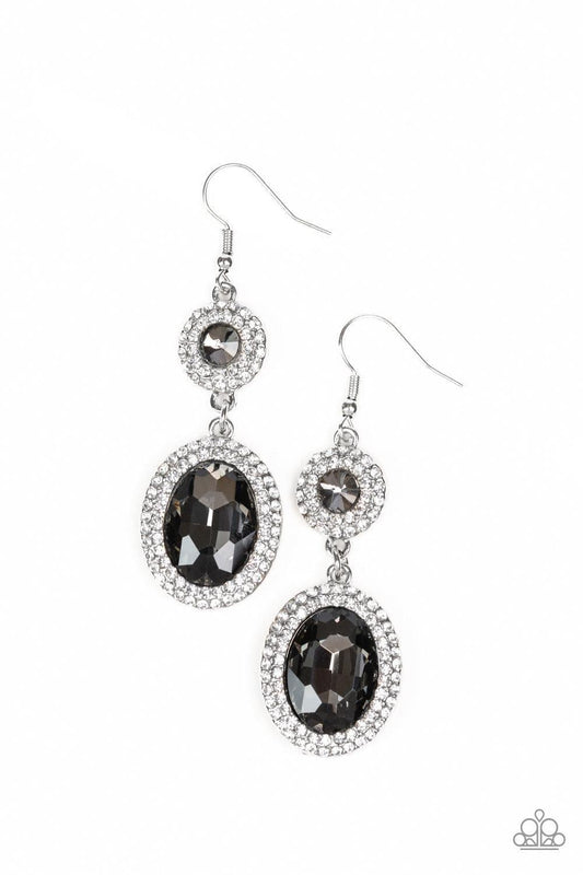 Paparazzi Accessories - Let It Bedazzle - Silver Earrings - Bling by JessieK