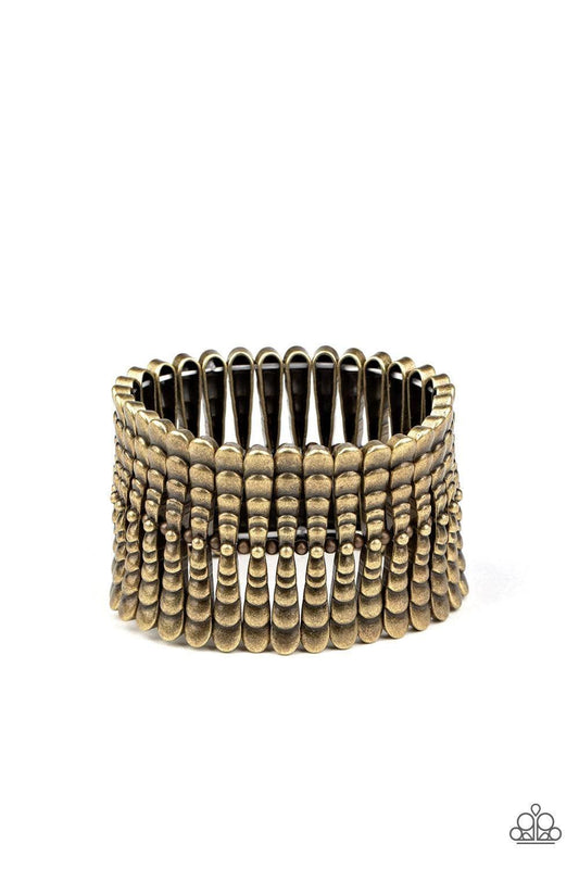 Paparazzi Accessories - Level The Field - Brass Bracelet - Bling by JessieK