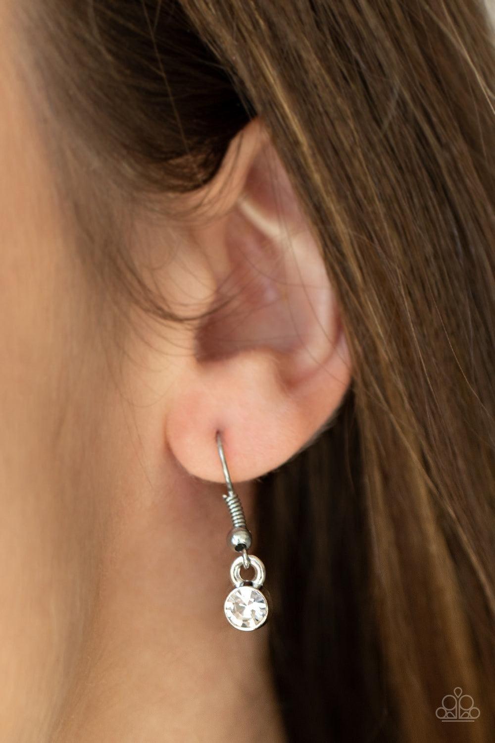 Paparazzi Accessories - Light Up The Sky - White Necklace - Bling by JessieK