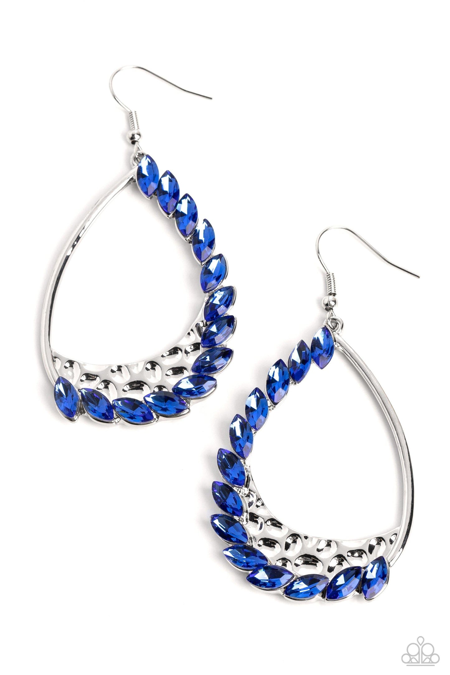 Paparazzi Accessories - Looking Sharp - Blue Earrings - Bling by JessieK