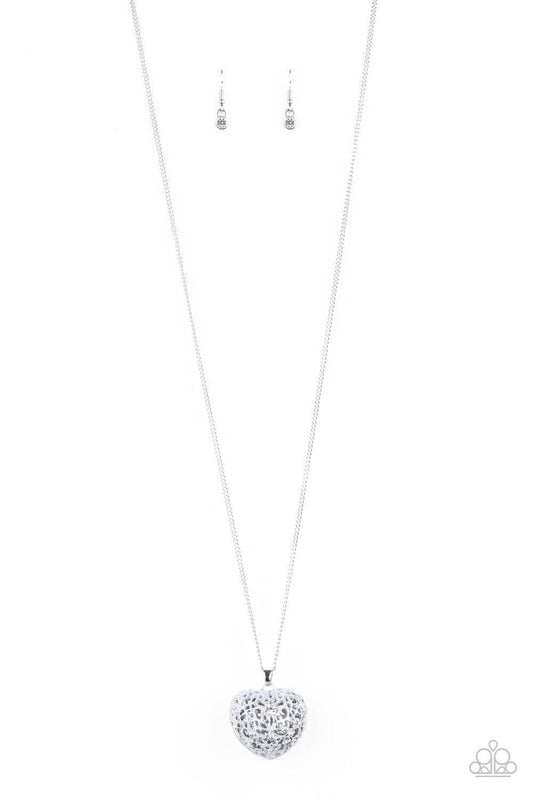 Paparazzi Accessories - Love Is All Around - Silver Necklace - Bling by JessieK