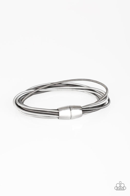 Paparazzi Accessories - Mainstream Maverick - Silver Bracelet - Bling by JessieK