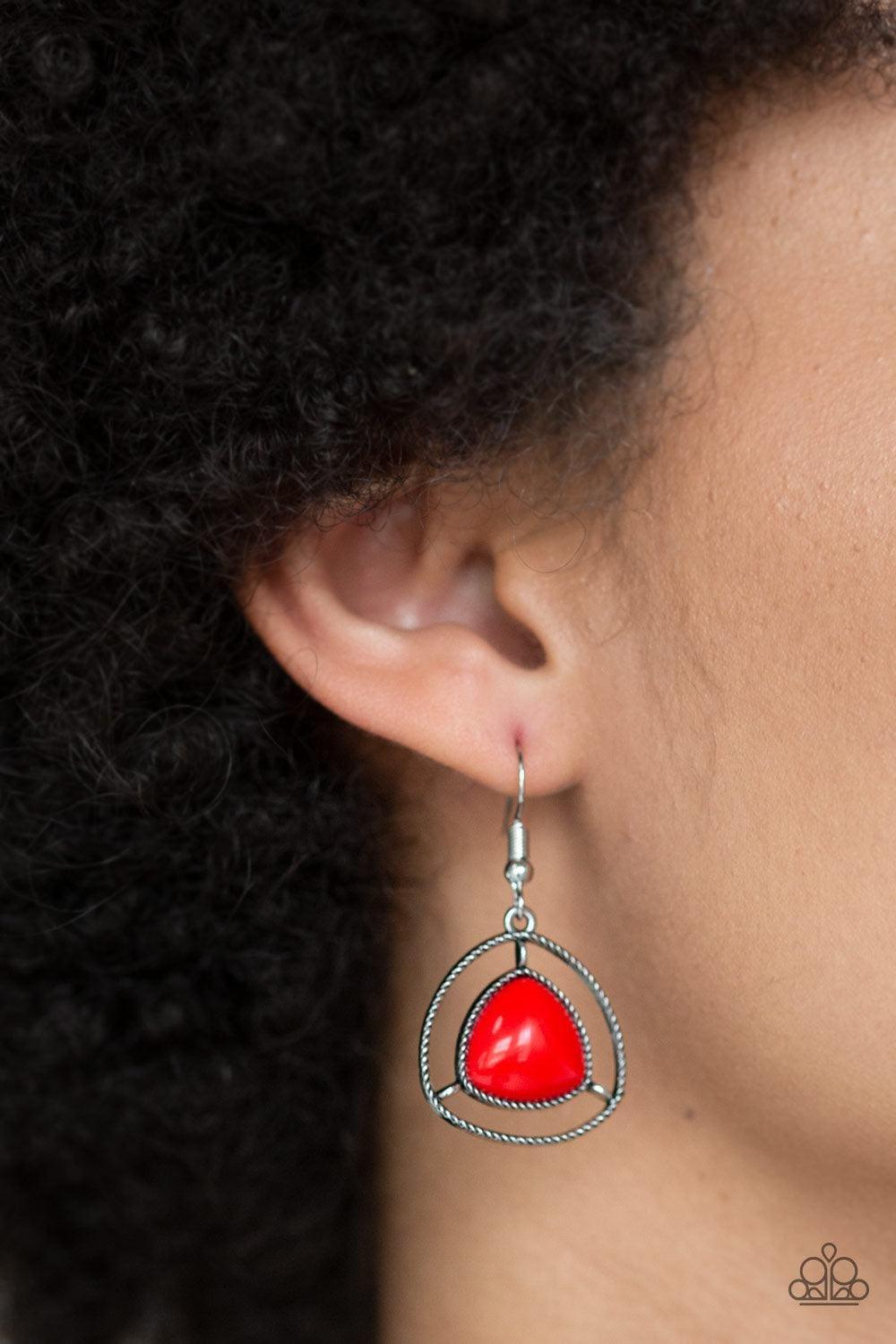 Paparazzi Accessories - Make a Point - Red Necklace - Bling by JessieK