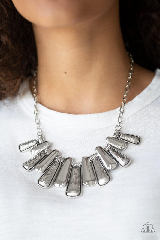Paparazzi Accessories - Mane Up - Silver Necklace - Bling by JessieK