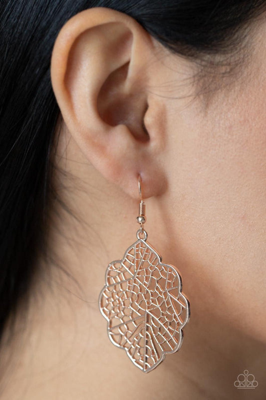 Paparazzi Accessories - Meadow Mosaic - Rose Gold Earrings - Bling by JessieK