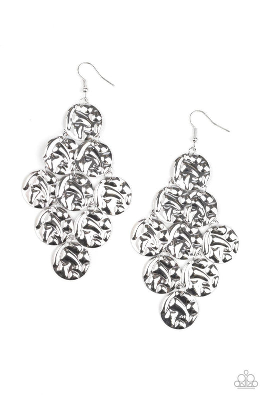 Paparazzi Accessories - Metro Trend - Silver Earrings - Bling by JessieK