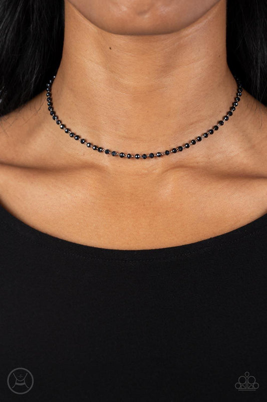 Paparazzi Accessories - Mini Mvp - Blue Choker Necklace - Bling by JessieK