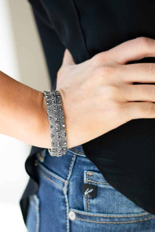 Paparazzi Accessories - Modern Magnificence - Silver Bracelet - Bling by JessieK