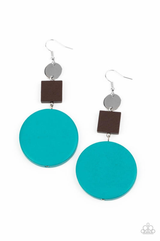 Paparazzi Accessories - Modern Materials - Blue Earrings - Bling by JessieK