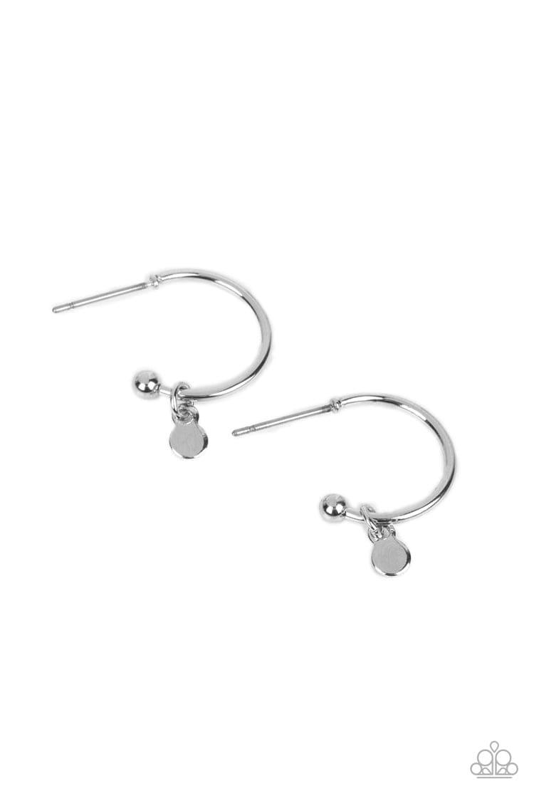 Paparazzi Accessories - Modern Model - Silver Hoop Earrings - Bling by JessieK