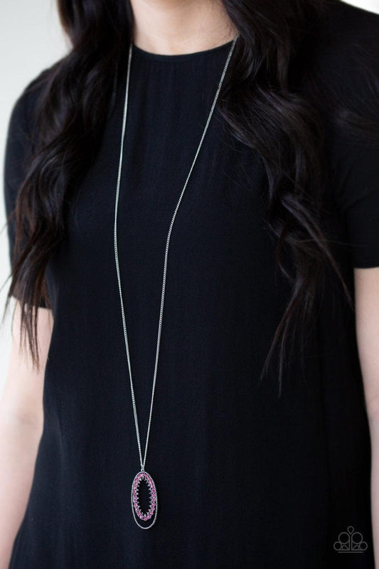 Paparazzi Accessories - Money Mood - Pink Necklace - Bling by JessieK