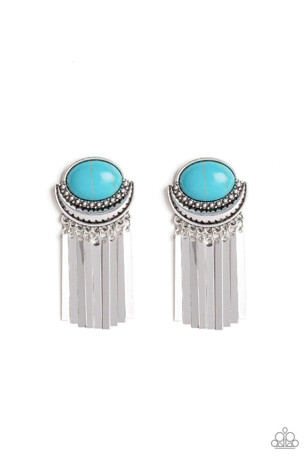 Paparazzi Accessories - Monsoon Season - Blue Earrings - Bling by JessieK