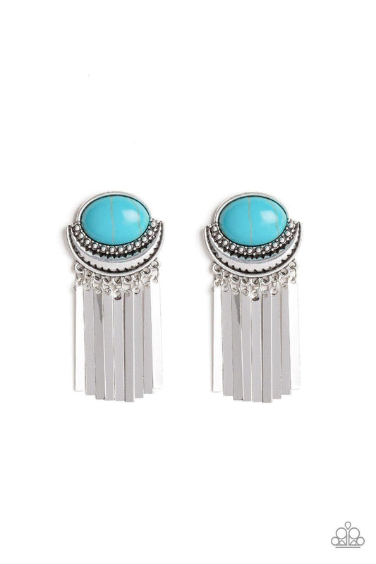 Paparazzi Accessories - Monsoon Season - Blue Earrings - Bling by JessieK