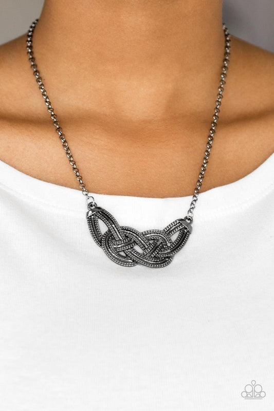 Paparazzi Accessories - Nautically Naples - Black Necklace - Bling by JessieK