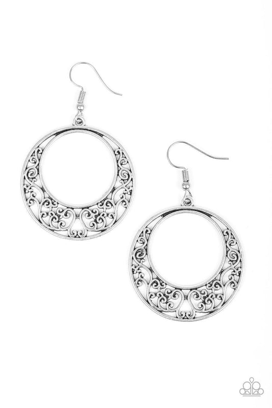 Paparazzi Accessories - Newport Nautical - Silver Earrings - Bling by JessieK