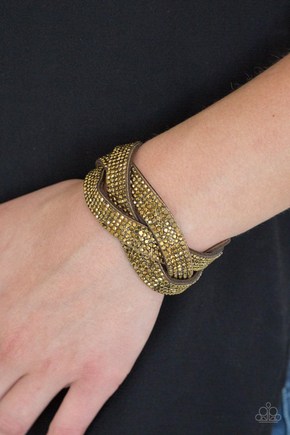 Paparazzi Accessories - Nice Girls Finish Last - Brass Bracelet - Bling by JessieK