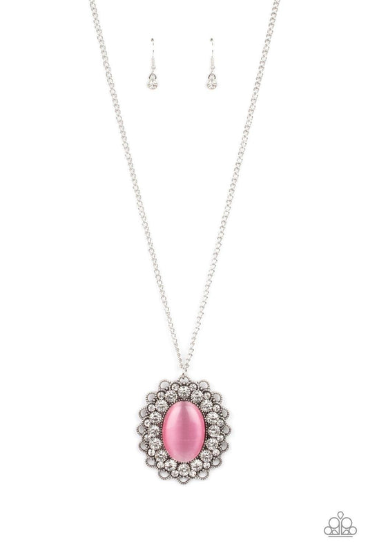 Paparazzi Accessories - Oh My Medallion - Pink Necklace - Bling by JessieK