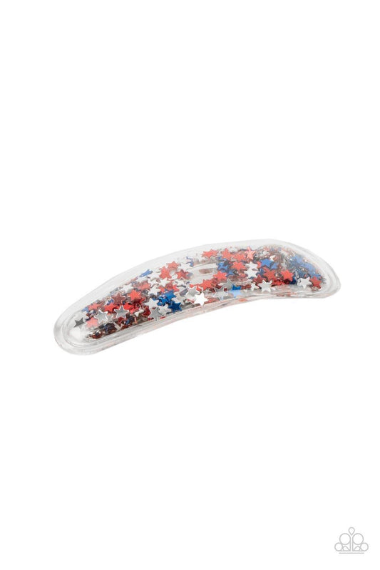 Paparazzi Accessories - Oh, My Stars And Stripes - Multicolor Hair Clip - Bling by JessieK