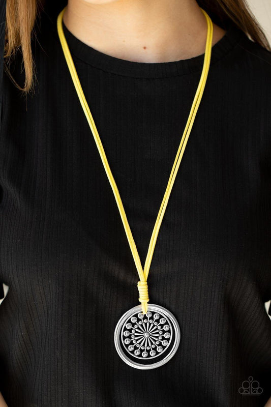 Paparazzi Accessories - One Mandala Show - Yellow Necklace - Bling by JessieK