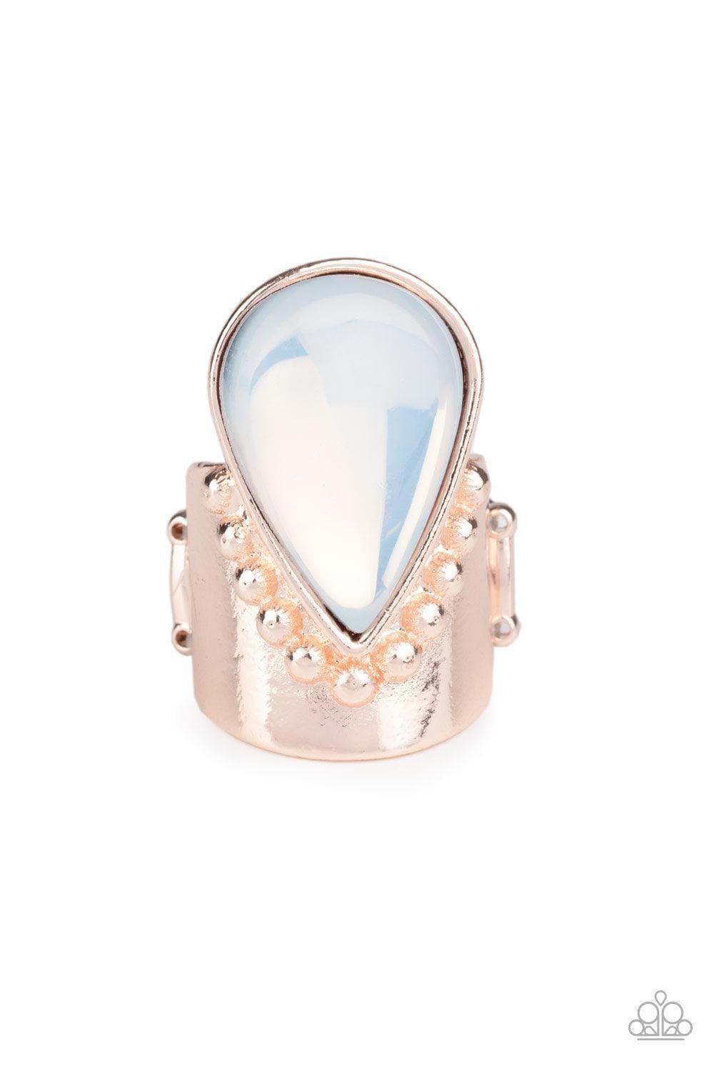 Paparazzi Accessories - Opal Mist - Rose Gold Ring - Bling by JessieK