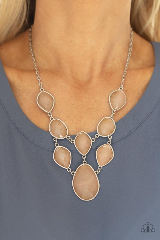 Paparazzi Accessories - Opulently Oracle - Brown Necklace - Bling by JessieK