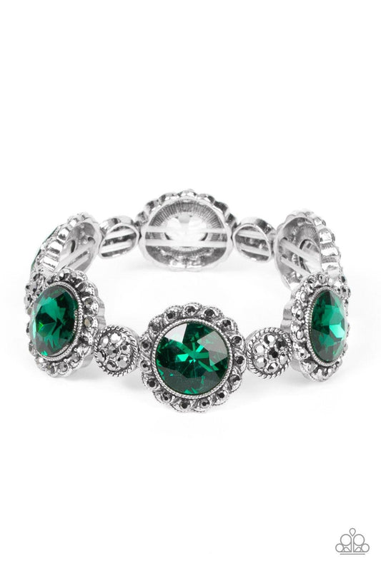 Paparazzi Accessories - Palace Property - Green Bracelet - Bling by JessieK