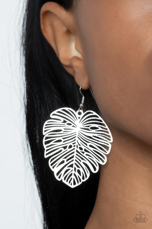 Paparazzi Accessories - Palm Palmistry - Silver Earrings - Bling by JessieK