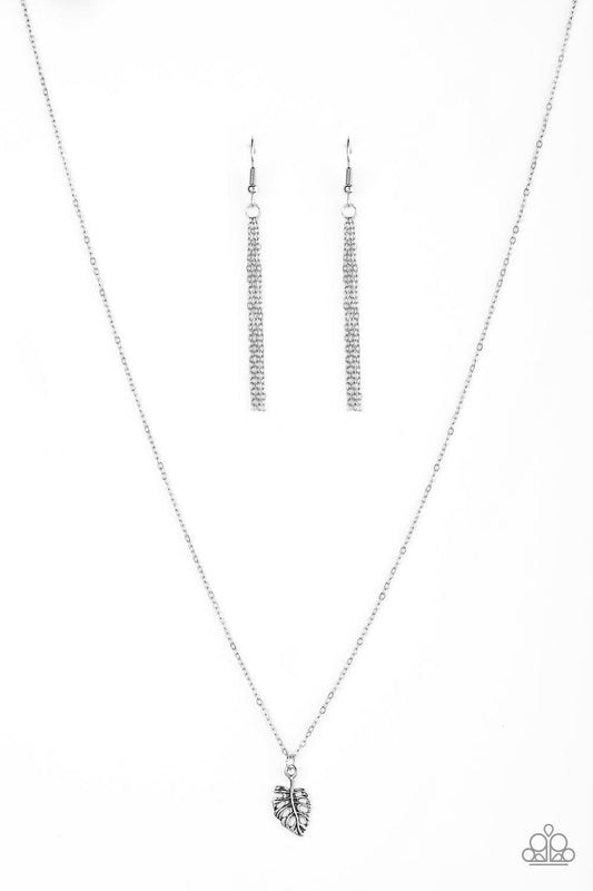 Paparazzi Accessories - Palm Tree Retreat - Silver Dainty Necklace - Bling by JessieK