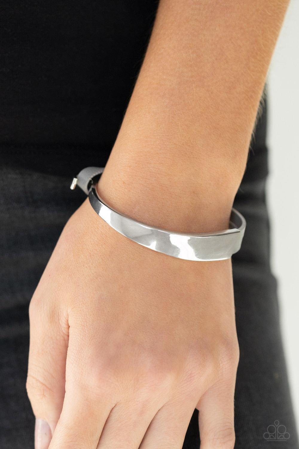 Paparazzi Accessories - Paparazzi Jewelry a Notch Above The Rest - Silver Bracelet - Bling by JessieK