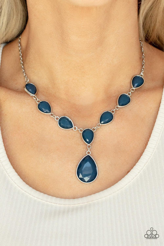 Paparazzi Accessories - Party Paradise - Blue Necklace - Bling by JessieK
