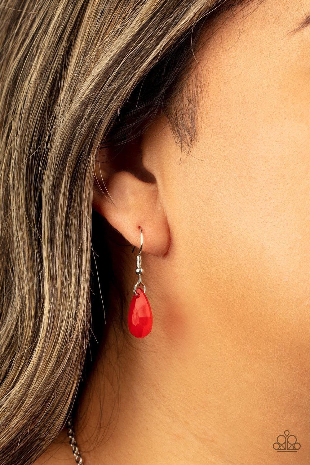 Paparazzi Accessories - Party Paradise - Red Necklace - Bling by JessieK