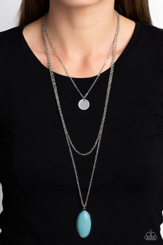 Paparazzi Accessories - Perennial Phenomena - Blue Necklace - Bling by JessieK