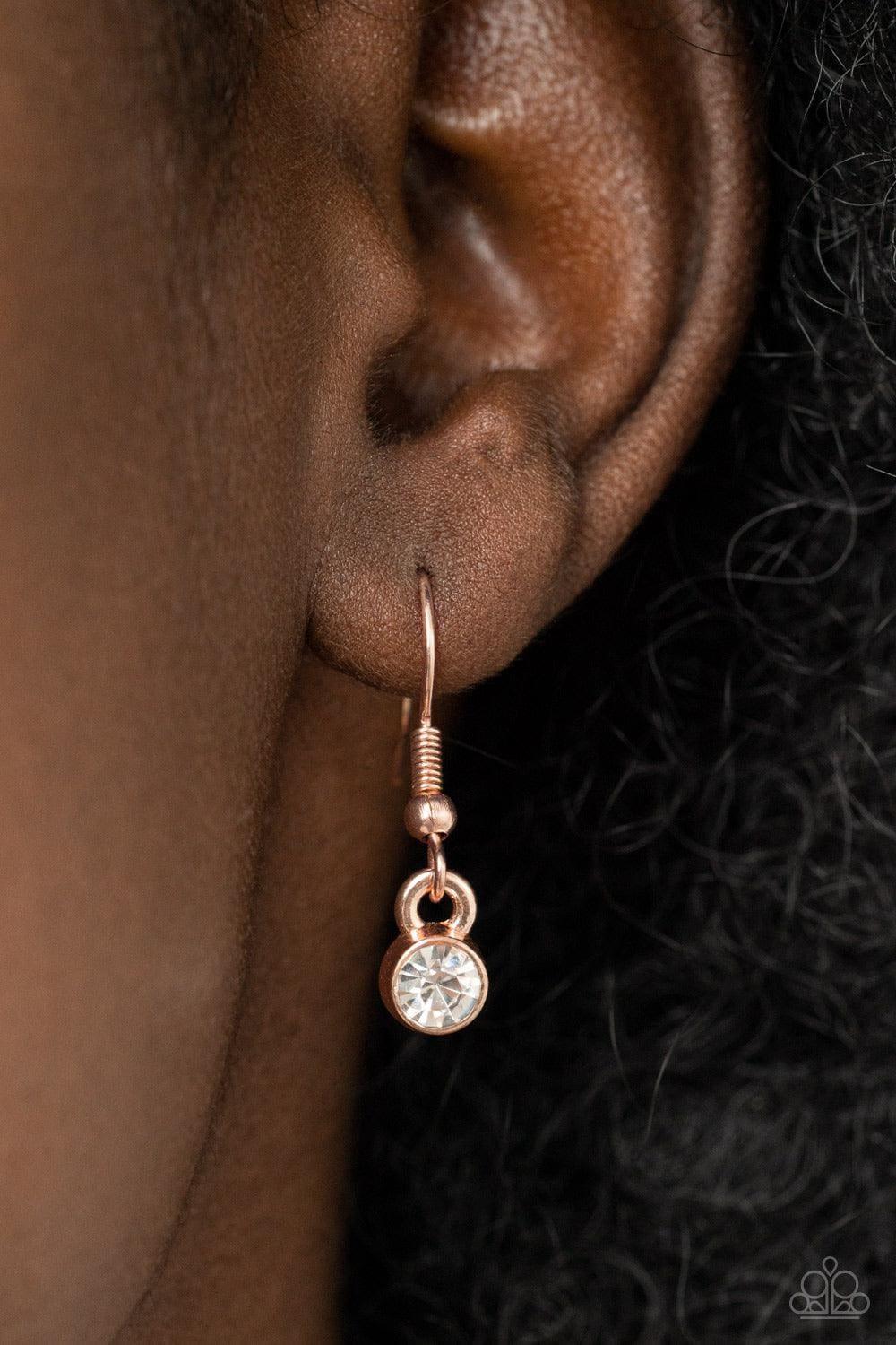 Paparazzi Accessories - Perennial Powerhouse - Rose Gold Necklace - Bling by JessieK