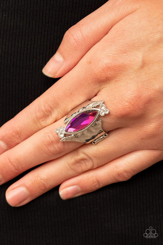 Paparazzi Accessories - Planetary Paradise - Pink Ring - Bling by JessieK