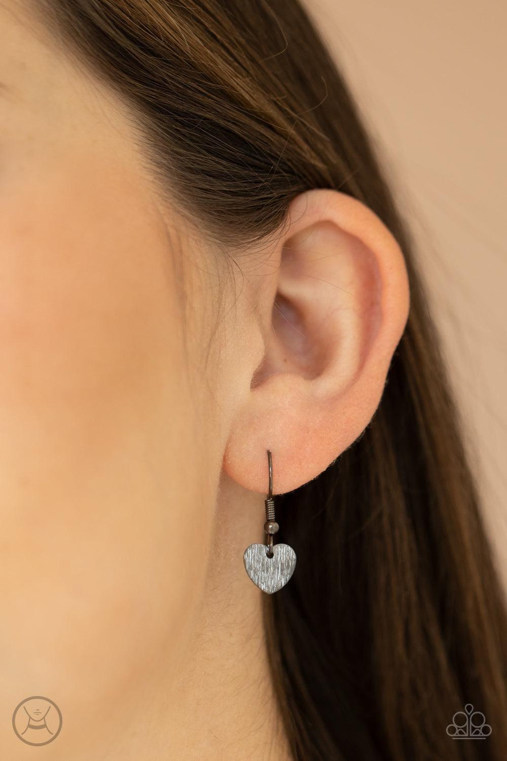 Paparazzi Accessories - Playing Heart To Get - Black Choker Necklace - Bling by JessieK