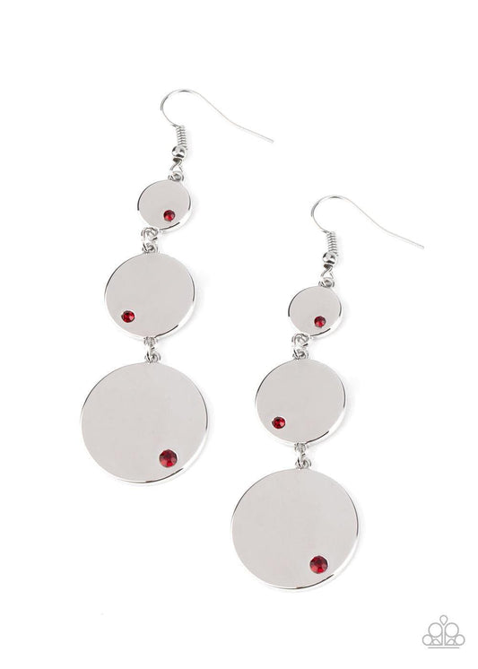 Paparazzi Accessories - Poshly Polished - Red Earrings - Bling by JessieK