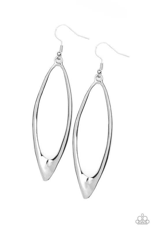 Paparazzi Accessories - Positively Progressive - Silver Earrings - Bling by JessieK