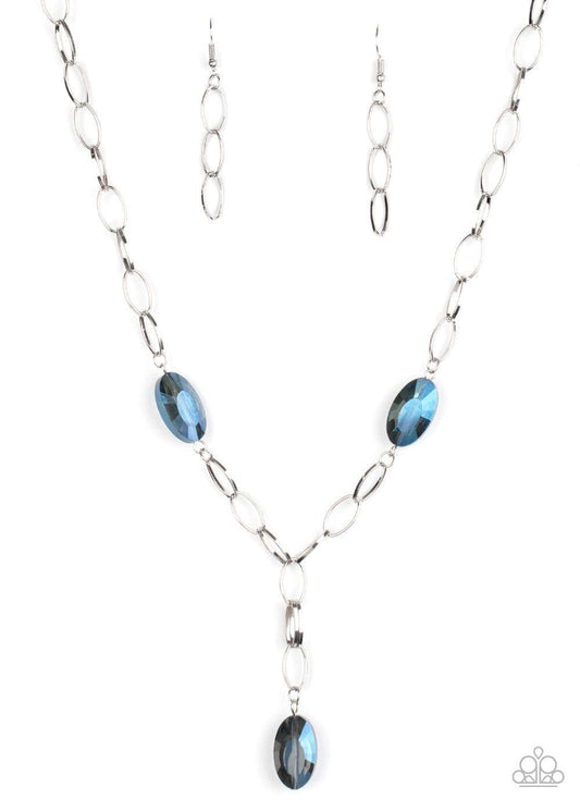 Paparazzi Accessories - Power Up - Blue Necklace - Bling by JessieK