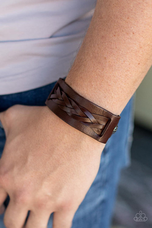Paparazzi Accessories - Practical Pioneer - Brown Bracelet - Bling by JessieK