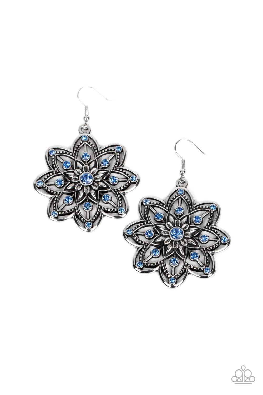 Paparazzi Accessories - Prismatic Perennial - Blue Earrings - Bling by JessieK