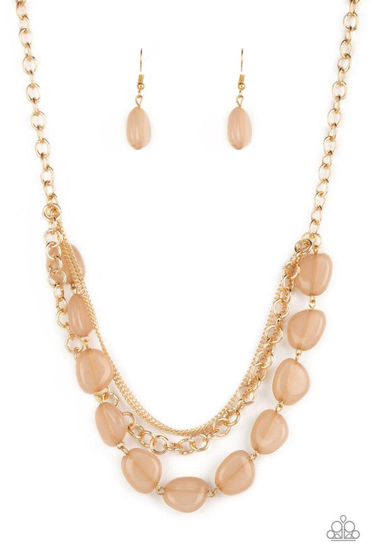 Paparazzi Accessories - Pumped Up Posh - Gold Necklace - Bling by JessieK