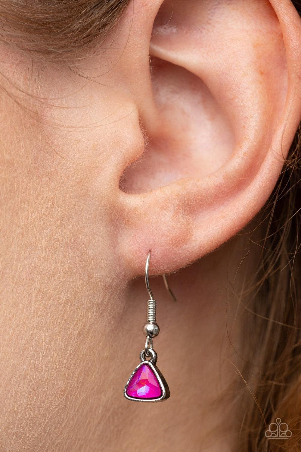 Paparazzi Accessories - Pyramid Prowl - Pink Necklace - Bling by JessieK