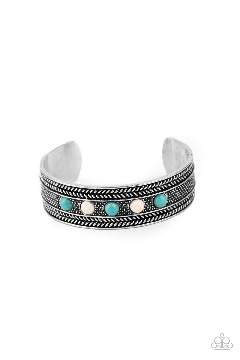 Paparazzi Accessories - Quarry Quake - Blue Bracelet - Bling by JessieK