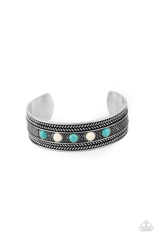 Paparazzi Accessories - Quarry Quake - Blue Bracelet - Bling by JessieK