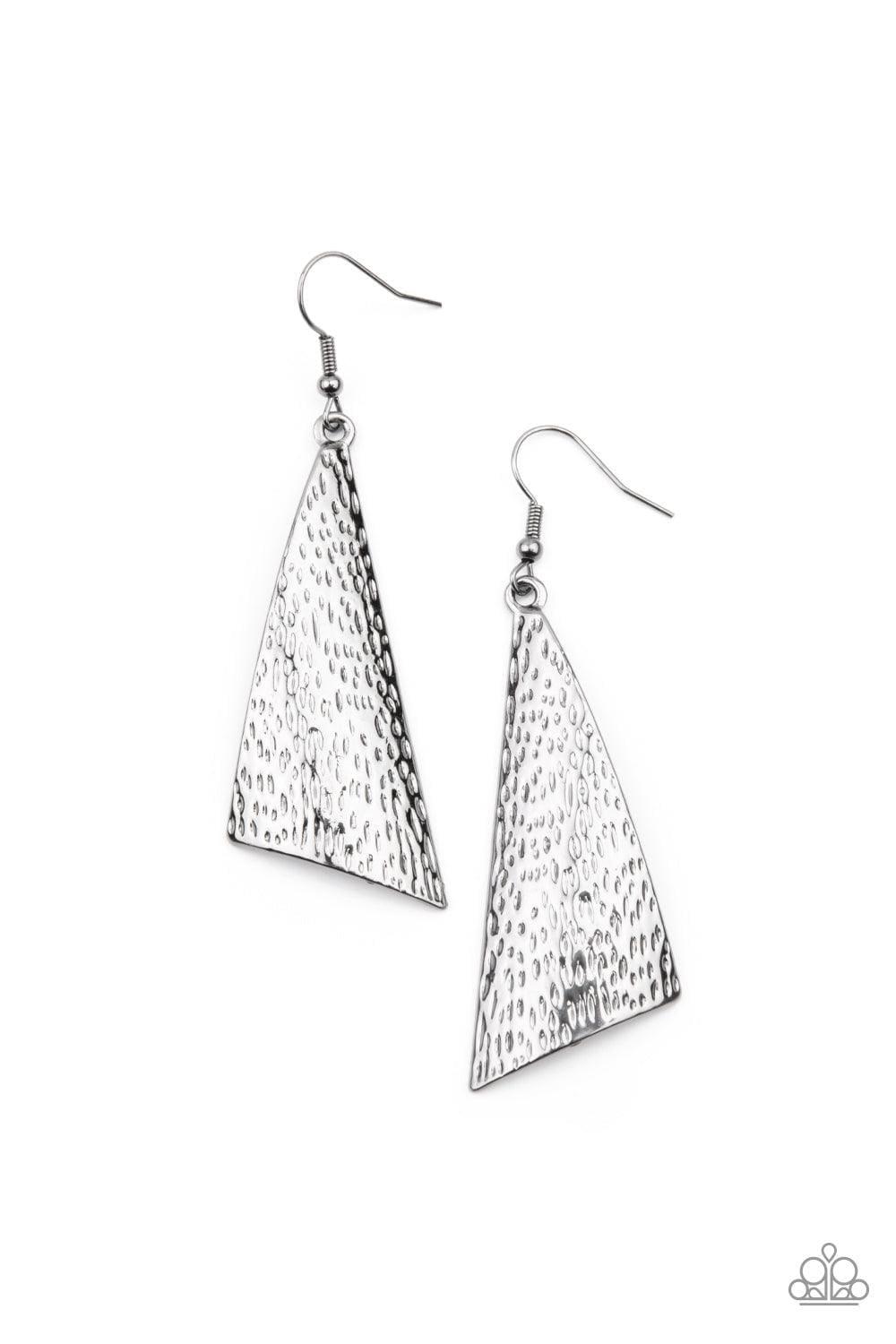 Paparazzi Accessories - Ready The Troops - Black Earrings - Bling by JessieK