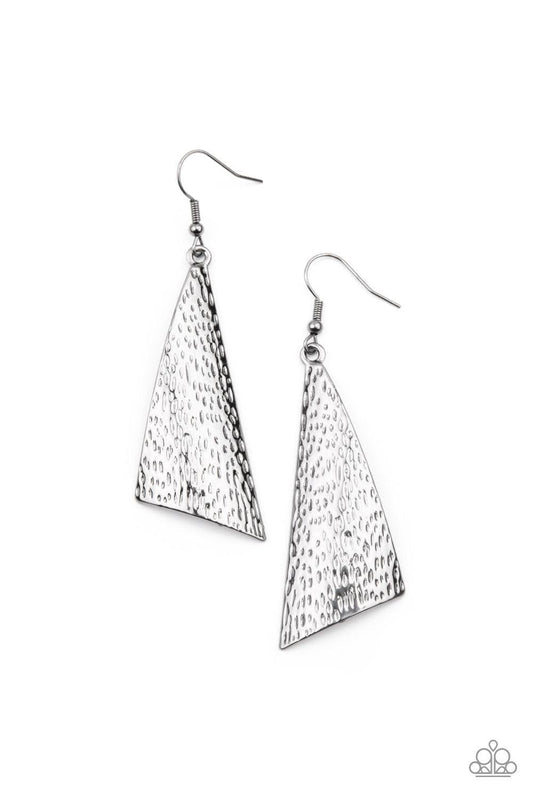 Paparazzi Accessories - Ready The Troops - Black Earrings - Bling by JessieK