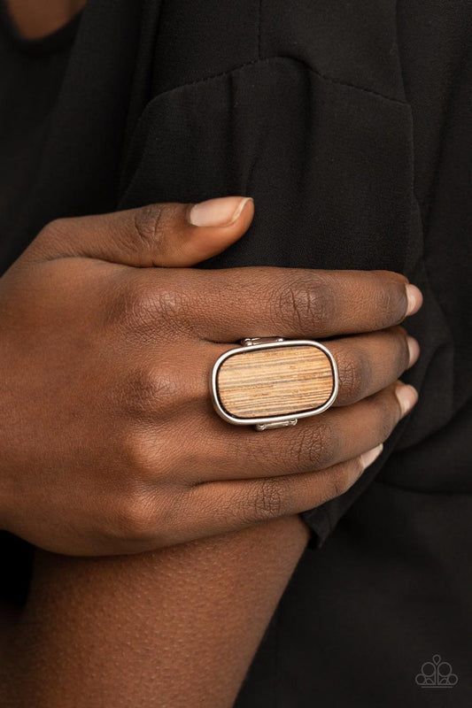 Paparazzi Accessories - Reclaimed Refinement - Brown Ring - Bling by JessieK