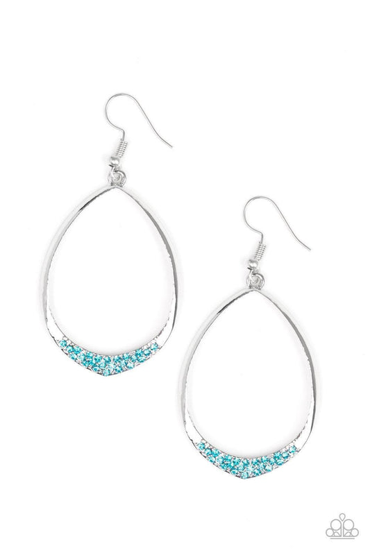 Paparazzi Accessories - Reign Down - Blue Paparazzi Earrings - Bling by JessieK
