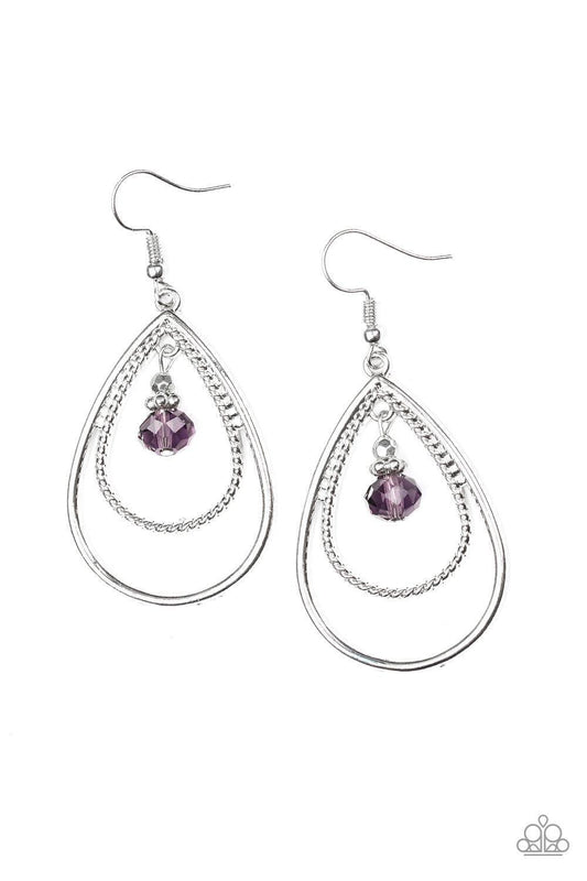 Paparazzi Accessories - Reign On My Parade - Purple Earrings - Bling by JessieK